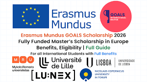 Erasmus Mundus GOALS Scholarship 2026 fully funded master program Europe