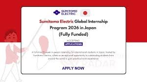 Sumitomo Electric Global Internship 2026 in Japan for international students fully funded