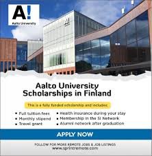Aalto University Finland Scholarships 2026 for international students